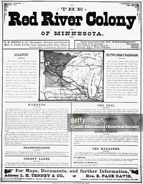 Red River Colony of Minnesota Handbill