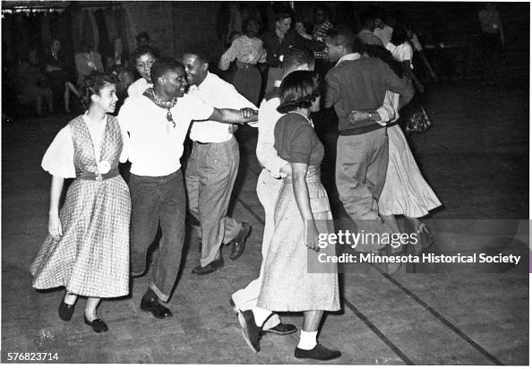 Young African Americans Square Dancing Young African Americans Square Dancing