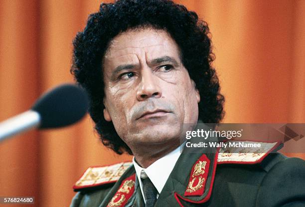 Libyan President Muammar al-Qaddafi in Moscow