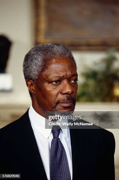 Kofi Annan has spent almost his entire career in various positions within the United Nations, except for two years spent as the director of tourism...