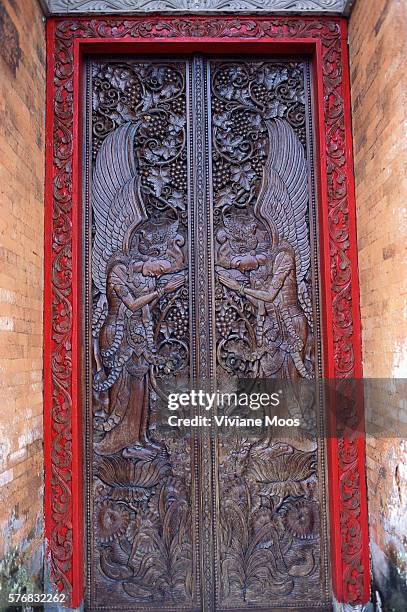 Carved Angels on Balinese Church Doors