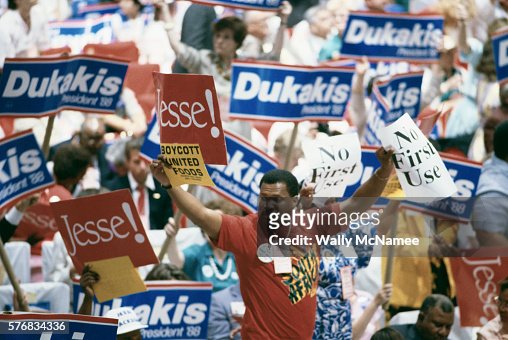 Political Supporters at Democratic National Convention