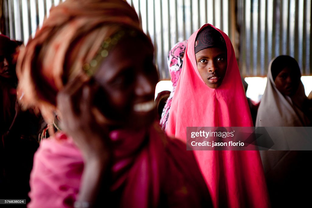 Child nutrition clinic at Badbaado camp for Internally Displaced Persons (IDP) in Mogadishu