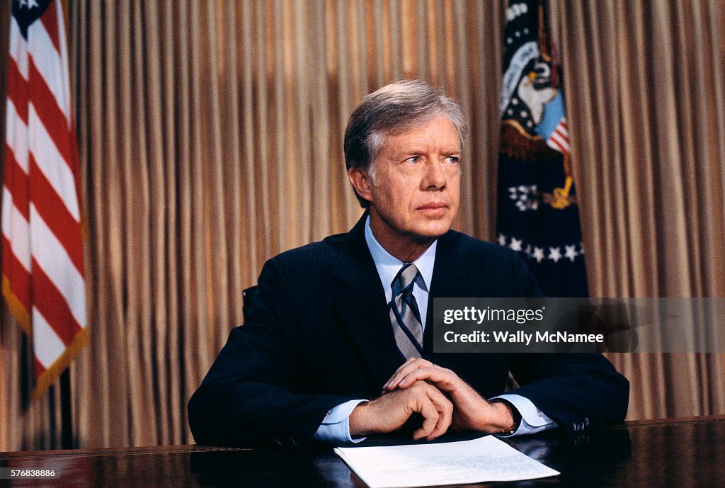 President Carter Speaking About the Iran Rescue Fiasco