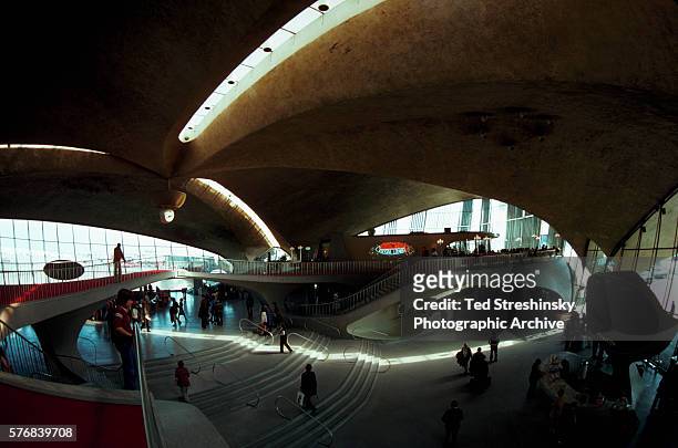 View of the TWA terminal at J.F.K. International Airport in New York, New York.