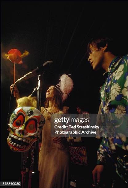 The Anonymous Artists of America perform at the Acid Test Graduation, a celebration organized by Ken Kesey and his Merry Pranksters, in which...