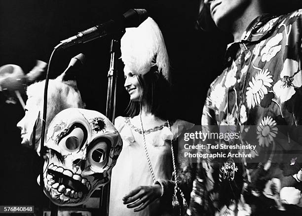 The Anonymous Artists of America perform at the Acid Test Graduation, a celebration organized by Ken Kesey and his Merry Pranksters, in which...