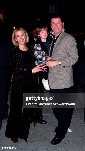 JOHN TRAVOLTA AND KELLY PRESTON WITH THEIR SON JETT