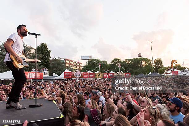 Matthew Ramsey of Old Dominion performs during the 4th Annual Windy City Smokeout, BBQ and Country Music Festival on July 17, 2016 in Chicago,...