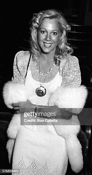 Lynn-Holly Johnson attends First Annual American Video Awards on April 6, 1983 at the Beverly Theater in Beverly Hills, California.