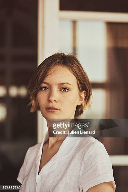 Actress Diane Rouxel is photographed for Self Assignment on June 11, 2016 in Cabourg, France.