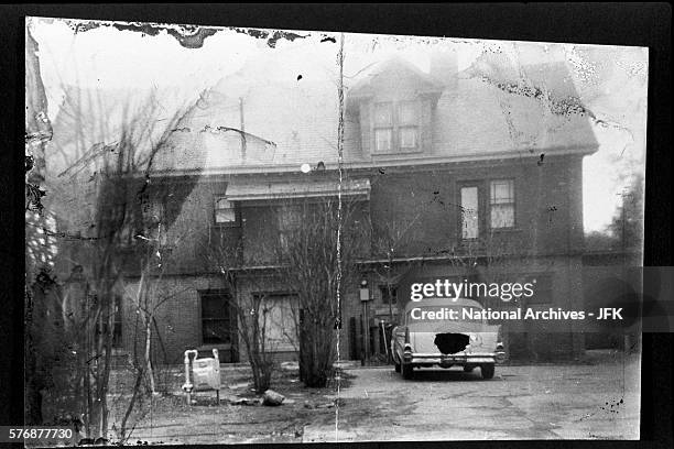 Photograph found in Lee Harvey Oswald's possession after the assassination of John F. Kennedy shows the house of General Edwin Walker, a victim of a...