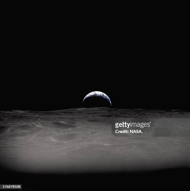Earth Setting Behind the Moon