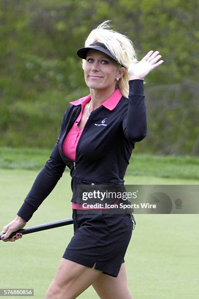 Danielle Amiee of Newport Beach, plays in her first LPGA tournament after winning a spot on the Golf Channel's Big Break TV Show. Play was during the...