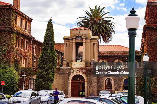 cape town, south africa - smuts hall the residential building in the university of cape town - university of cape town stock pictures, royalty-free photos & images