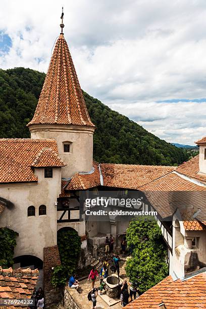 bran castle, bran, in transylvania, romania - vlad vi stock pictures, royalty-free photos & images