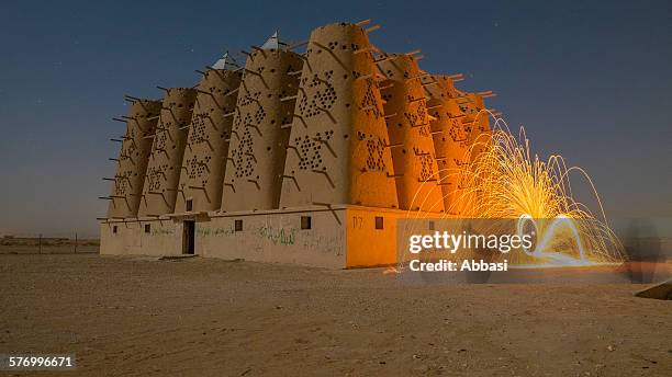 steelwool beside pigeon house - riyadh stock pictures, royalty-free photos & images