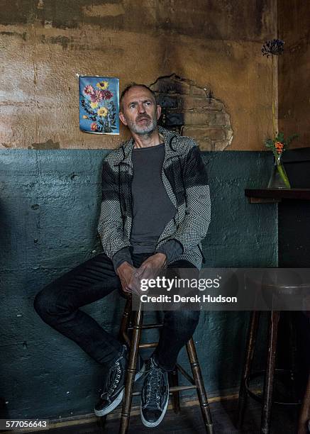 Celebrated Dutch photographer and filmmaker Anton Corbijn at the Macke Prinz bar in Zionskirchstrasse, Mitte, Berlin. He is known for his legendary...