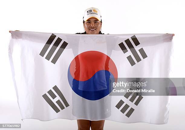 Inbee Park poses for a portrait during the KIA Classic at the Park Hyatt Aviara Resort on March 22, 2016 in Carlsbad, California.