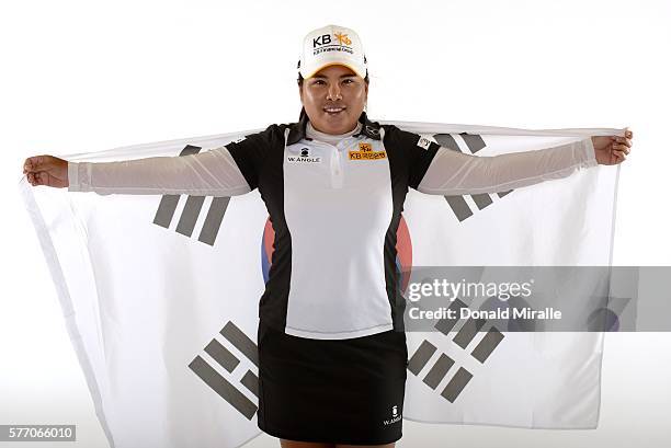 Inbee Park poses for a portrait during the KIA Classic at the Park Hyatt Aviara Resort on March 22, 2016 in Carlsbad, California.