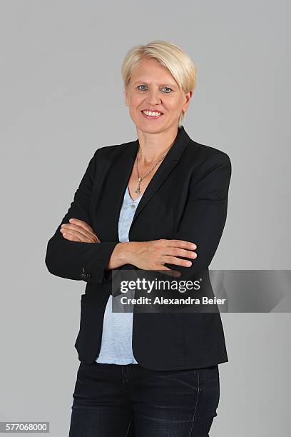 Team manager Doris Fitschen of the German women's national football team poses during the team presentation on June 21, 2016 in Grassau, Germany.