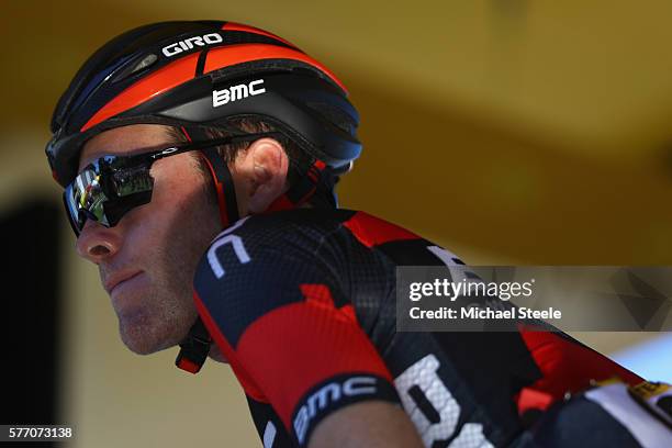 Brent Bookwalter of USA and BMC Racing Team at the signing in ahead of the 209 kms stage 16 of Le Tour de France from Moirans-En-Montagne to Berne on...