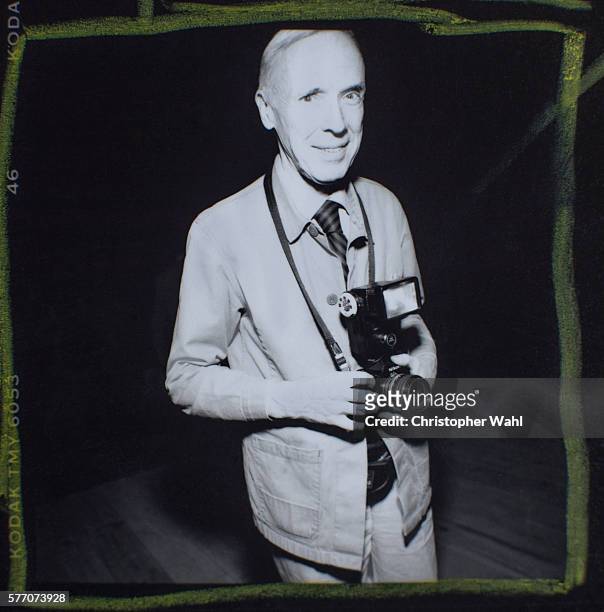 Photographer and journalist Bill Cunningham is photographed for Self Assignment on October 1, 1997 in New York City.