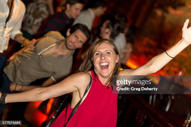 Actress Molly Shannon poses for a picture at the 2016 Outfest Los Angeles Closing Night Gala Of "Other People" After Party at The Theatre at Ace...