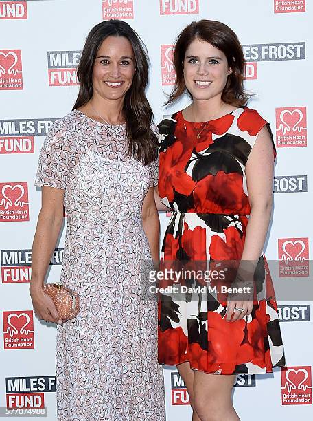 Pippa Middleton and Princess Eugenie attend The Frost family final Summer Party to raise money for the Miles Frost Fund in partnership with the...