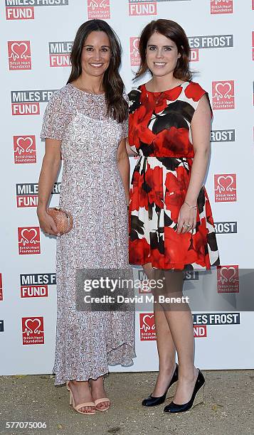 Pippa Middleton and Princess Eugenie attend The Frost family final Summer Party to raise money for the Miles Frost Fund in partnership with the...