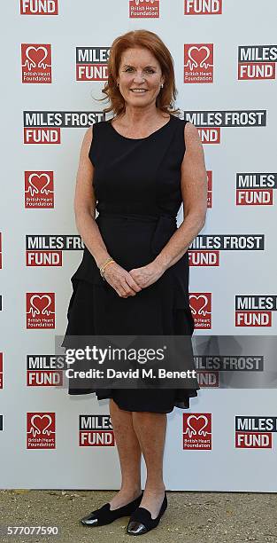 Sarah Ferguson, Duchess of York attends The Frost family final Summer Party to raise money for the Miles Frost Fund in partnership with the British...