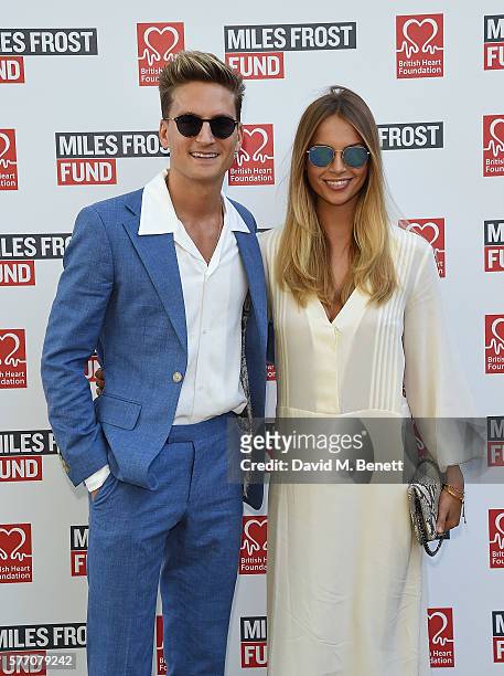 Oliver Proudlock and Emma Louise Connolly attend The Frost family final Summer Party to raise money for the Miles Frost Fund in partnership with the...