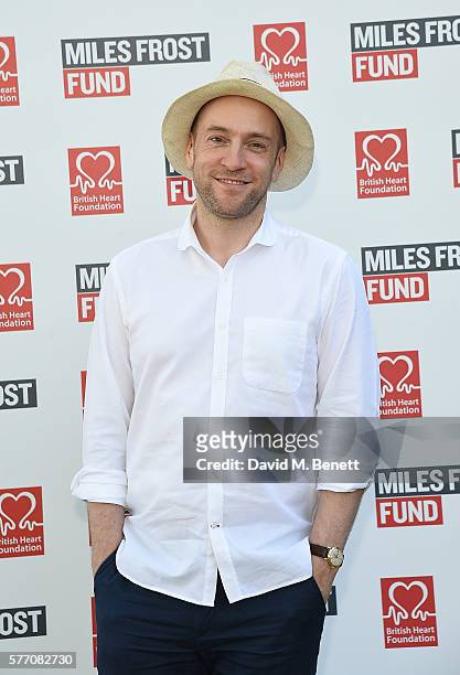 Derren Brown attends The Frost family final Summer Party to raise money for the Miles Frost Fund in partnership with the British Heart Foundation on...