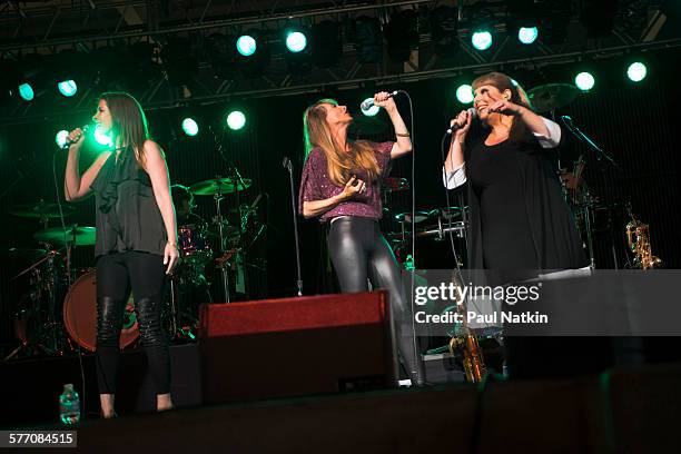 American Pop group Wilson Phillips performs onstage at the Interlochen Center For the Arts, Interlochen, Michigan, July 23, 2013. Pictured are,...