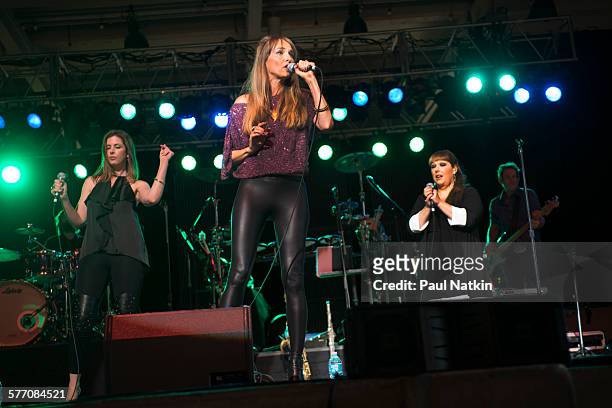American Pop group Wilson Phillips performs onstage at the Interlochen Center For the Arts, Interlochen, Michigan, July 23, 2013. Pictured are,...