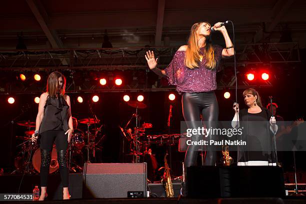 American Pop group Wilson Phillips performs onstage at the Interlochen Center For the Arts, Interlochen, Michigan, July 23, 2013. Pictured are,...