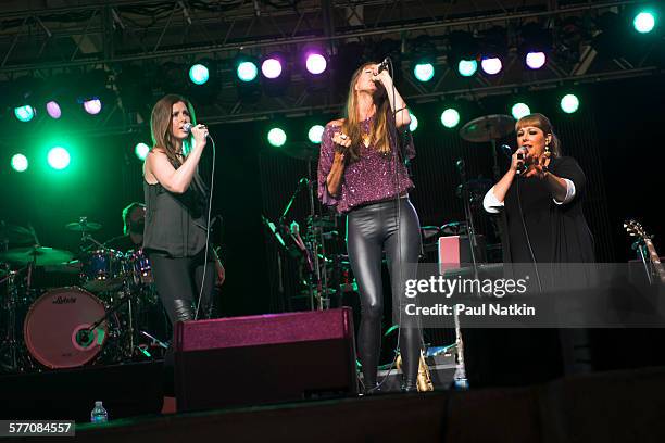 American Pop group Wilson Phillips performs onstage at the Interlochen Center For the Arts, Interlochen, Michigan, July 23, 2013. Pictured are,...