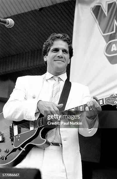 American musician Glenn Frey performs onstage at the Petrillo Band Shell during the Chicago BluesFest, Chicago, Illinois, July 4, 1985.