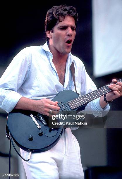 American musician Glenn Frey performs onstage at the Petrillo Band Shell during the Chicago BluesFest, Chicago, Illinois, July 4, 1985.