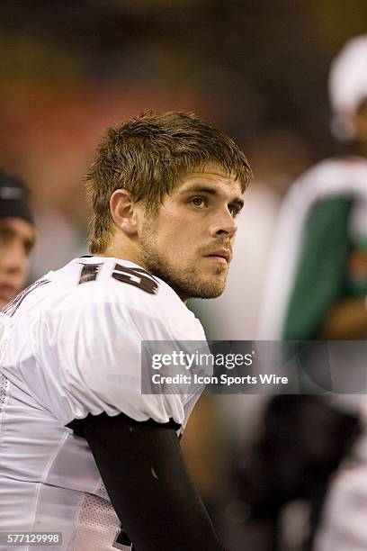 University of Hawaii quarterback Colt Brennan during an NCAA football game against the Washington Huskies at Aloha Stadium in Honolulu, HI. Hawaii...