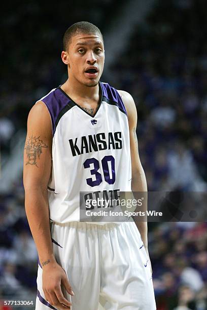 Kansas State forward Michael Beasley had 33 points and 15 rebounds in the Wildcat's 82-57 win over the Iowa State Cyclones Saturday at Bramlage...