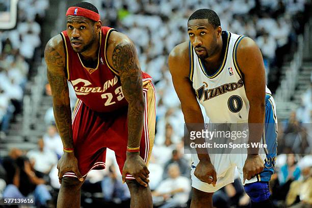Washington Wizards guard Gilbert Arenas puts in two of his 36 points  against the Philadelphia 76er's on Nov. 11, 2003, at the MCI Center in  Washington. The Washington Wizards were defeated by