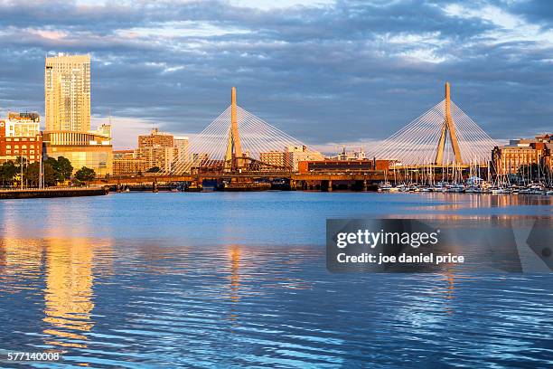 Boston Bridge 669 Leonard P Zakim Bunker Hill Memorial Bridge Stock Photos, High-Res ...