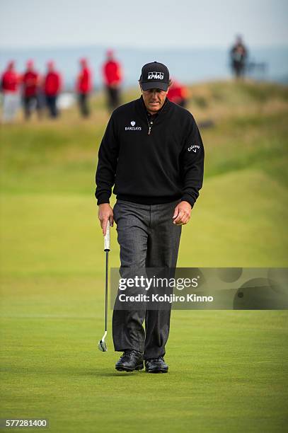 Phil Mickelson during Sunday play at Royal Troon. Ayrshire, Scotland 7/16/2016 CREDIT: Kohjiro Kinno