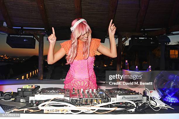 Amber Le Bon attends the CIROC On Arrival party in Ibiza hotspot Destino as model and DJ Amber Le Bon celebrated her arrival moment as she took to...