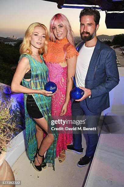 Clara Paget, Amber Le Bon and Jack Guinness attend the CIROC On Arrival party in Ibiza hotspot Destino as model and DJ Amber Le Bon celebrated her...