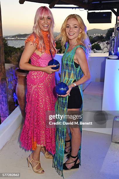 Amber Le Bon and Clara Paget attend the CIROC On Arrival party in Ibiza hotspot Destino as model and DJ Amber Le Bon celebrated her arrival moment as...