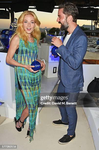 Clara Paget and Jack Guinness attend the CIROC On Arrival party in Ibiza hotspot Destino as model and DJ Amber Le Bon celebrated her arrival moment...