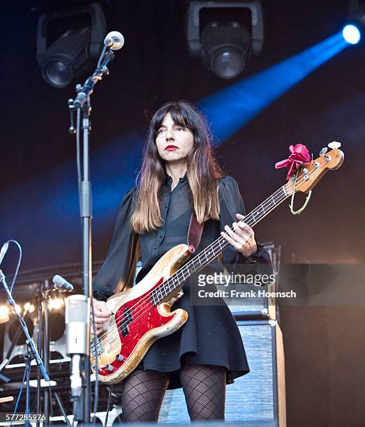 Paz Lenchantin of the American band Pixies performs live during a concert at the Zitadelle Spandau on July 18, 2016 in Berlin, Germany.