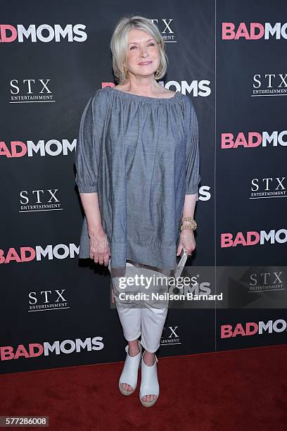 Martha Stewart attends the "Bad Moms" premiere at Metrograph on July 18, 2016 in New York City.